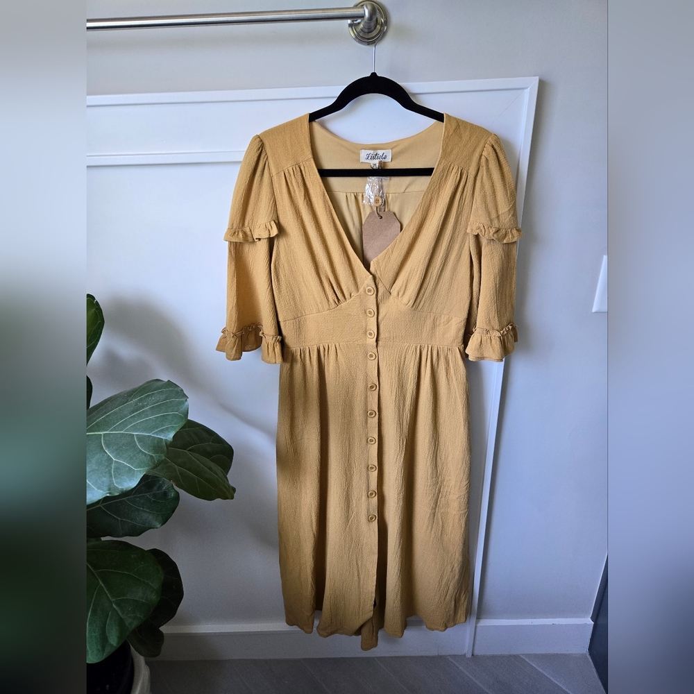 Listicle Mustard Yellow Dress #105